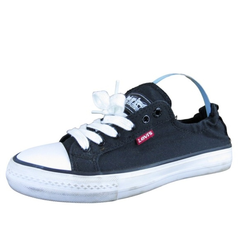 Levi's Women's  Sneaker Black Canvas Sz 6 Medium Gently‎ Used 2025
